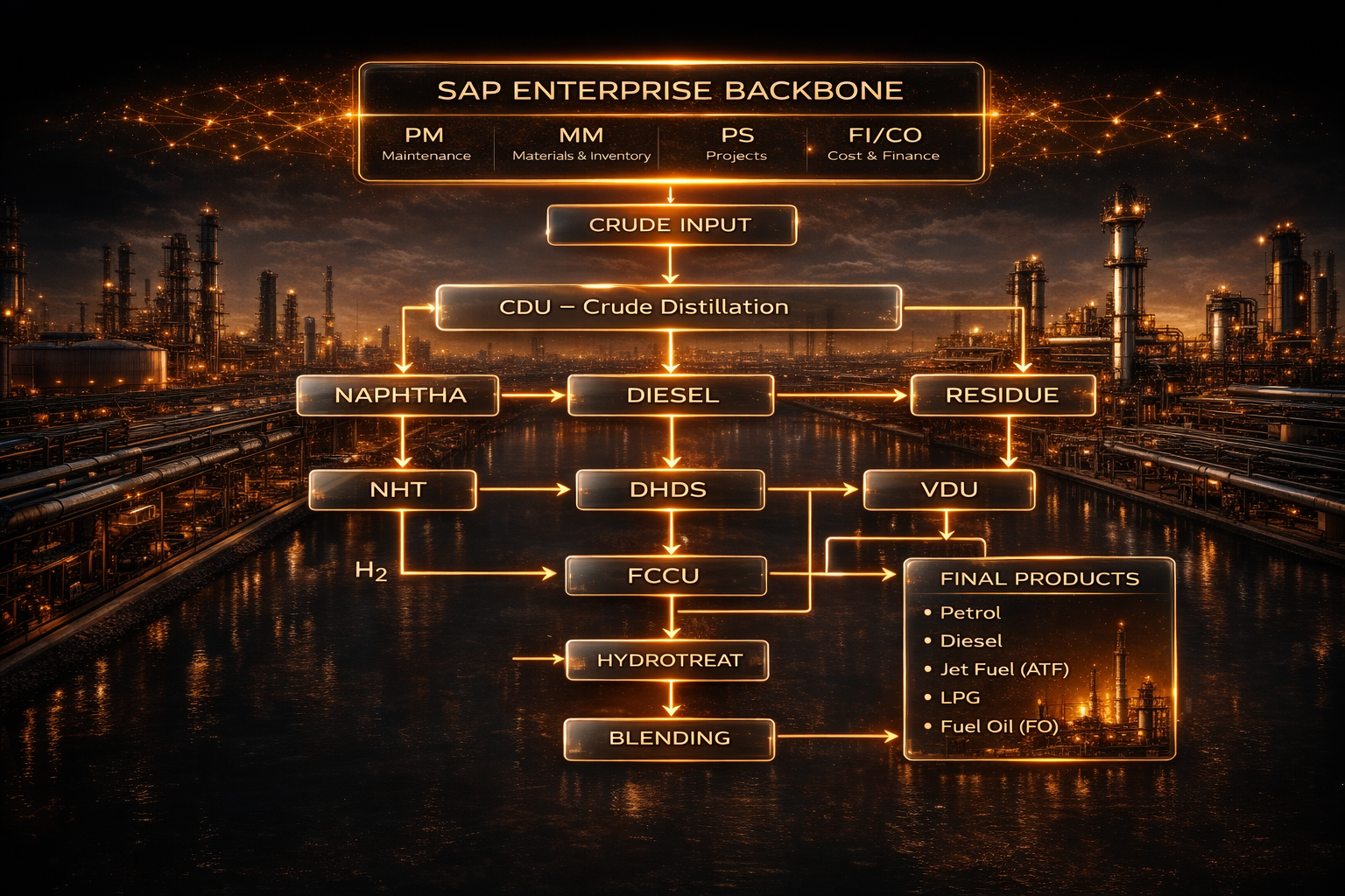 BPCL refinery operating system architecture